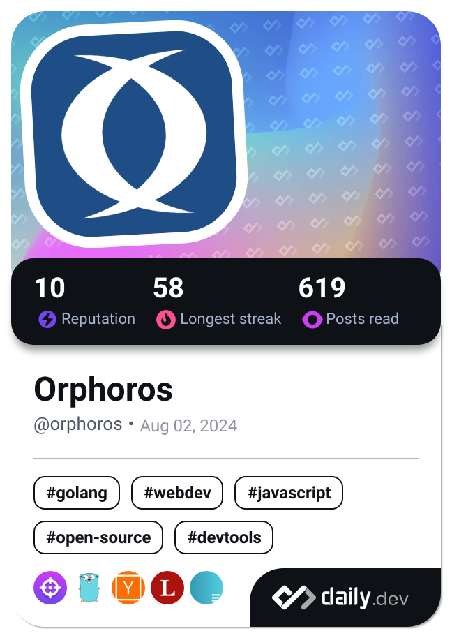 Orphoros's Dev Card