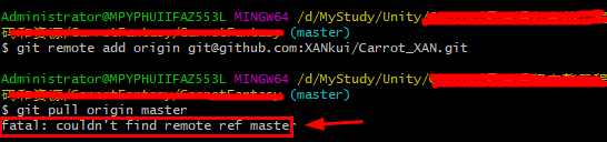 Git 常见错误 之 error: src refspec xxx does not match any / error: failed to ...