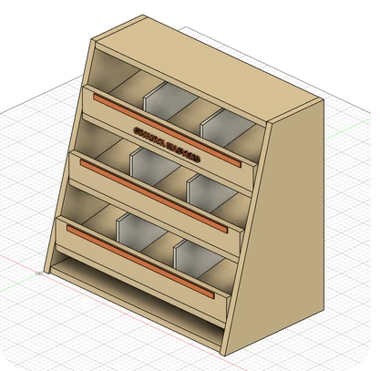 BINSTACK — plywood desktop organizer