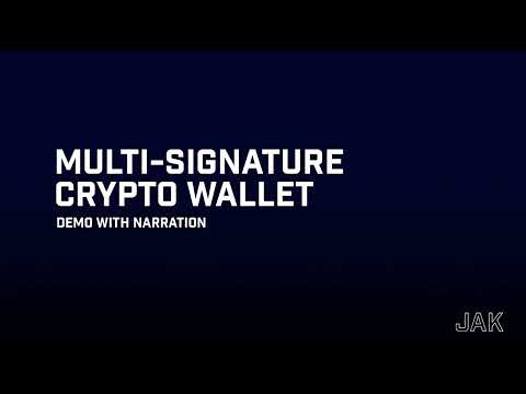 Multi-signature wallet crypto wallet demo