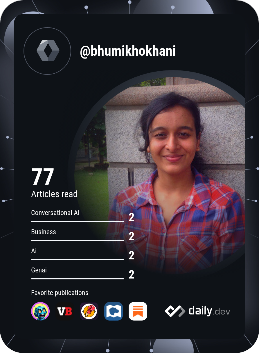 Bhumi Khokhani's Dev Card