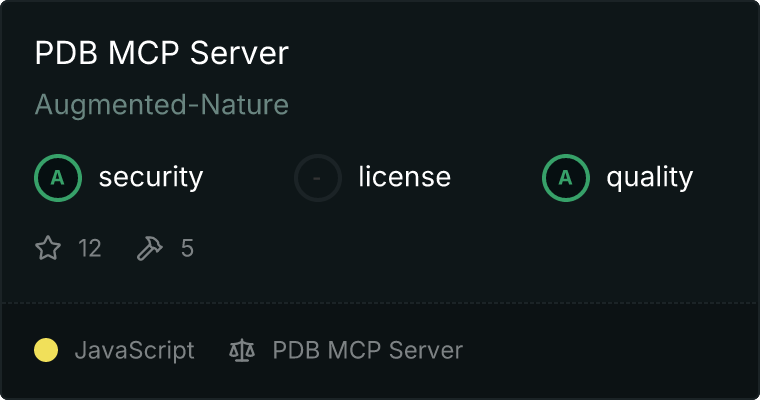 PDB Server MCP server