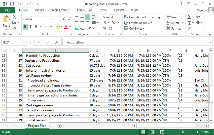 Excel Export