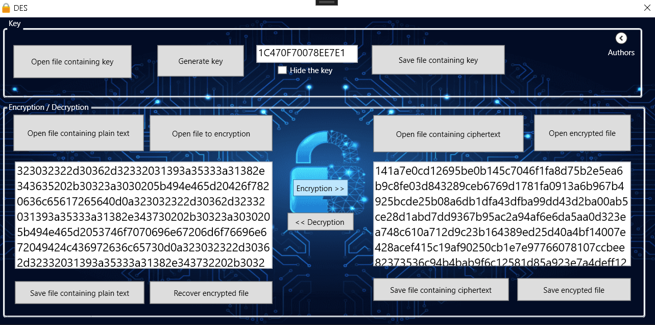 GitHub - pStrachota/DES_KRYPTO_PROJECT: C# DES algorithm implementation ...