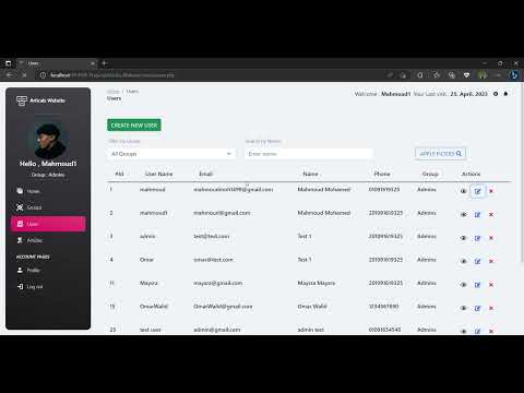 Website Demo Video