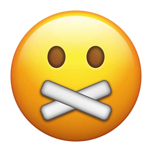 Sealed Lips emoji