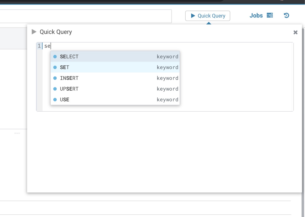 "SQL Scratchpad Component"