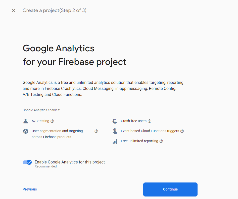 Add Firebase Project