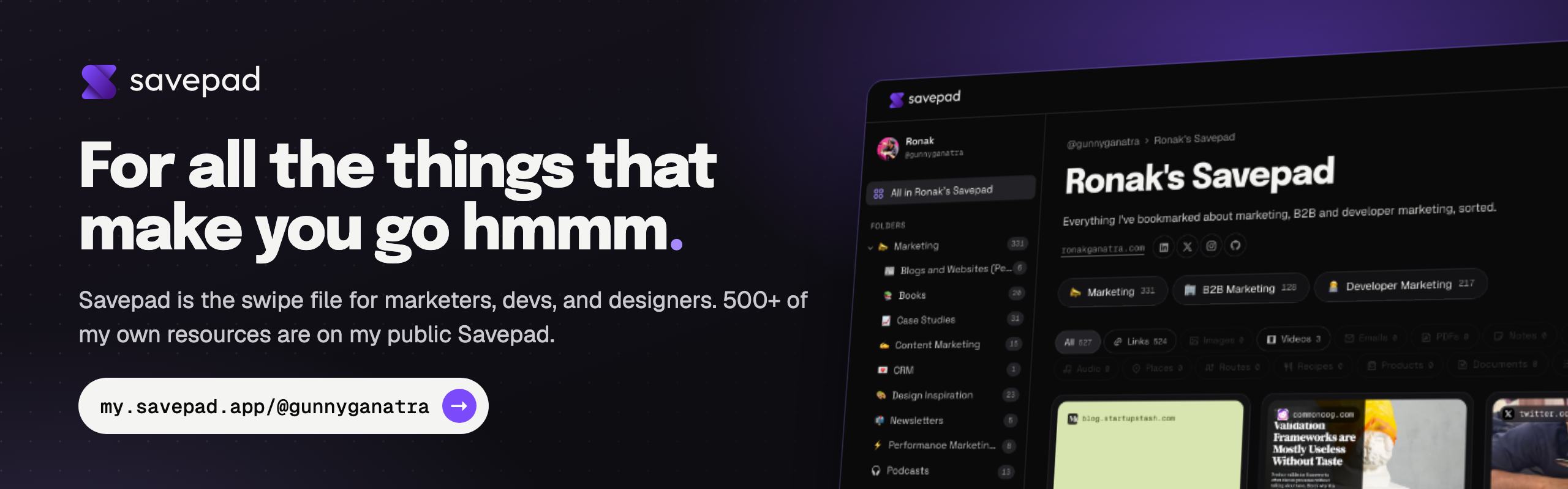 Savepad: for all the things that make you go hmmm