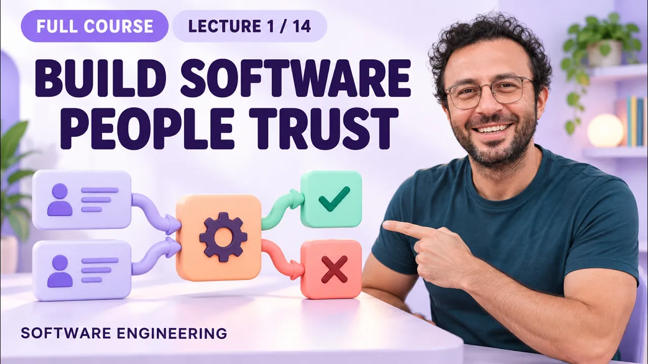 Software Engineering Tutorial - Full Course, Lecture 1: Build Software People Can Trust