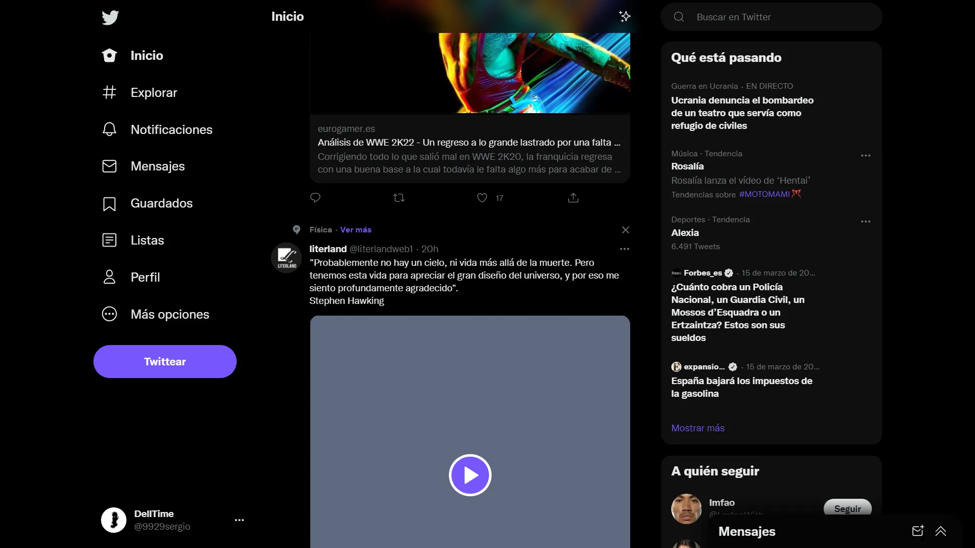 Dark & simple twitter (NO LONGER MAINTAINED)