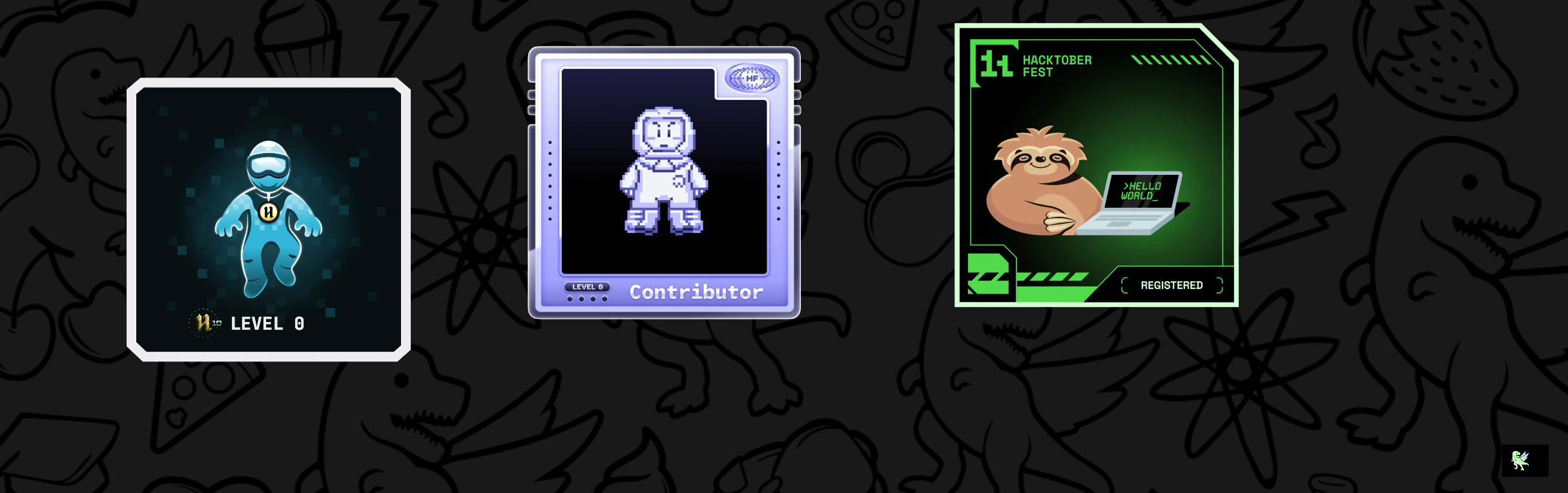 An image of @mioshido30's Holopin badges, which is a link to view their full Holopin profile