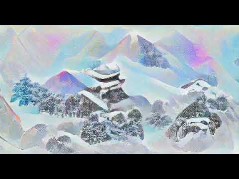 白雪覆盖高山