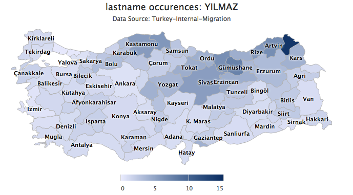 YILMAZ frequency