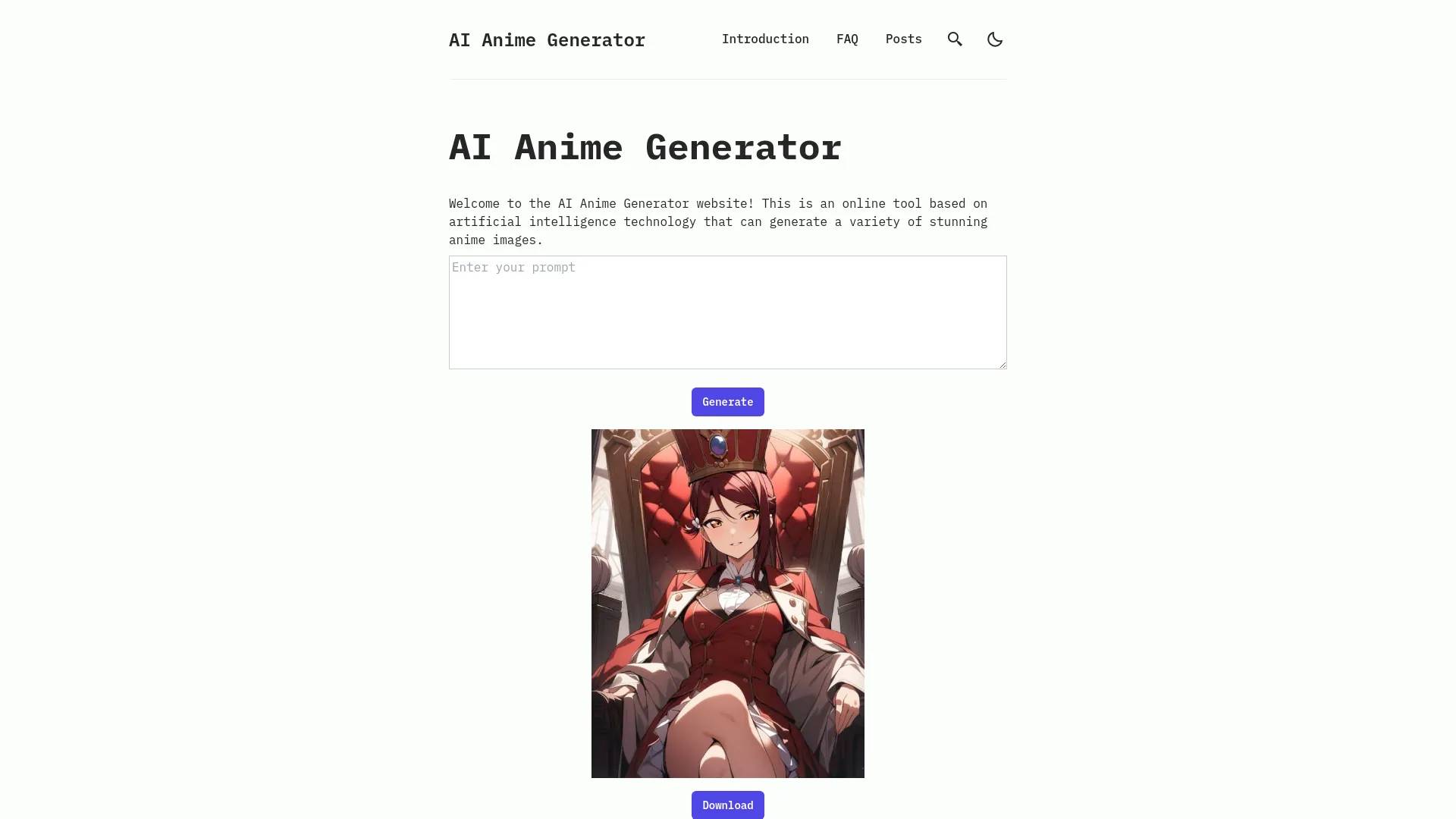 Anime Generator By AI