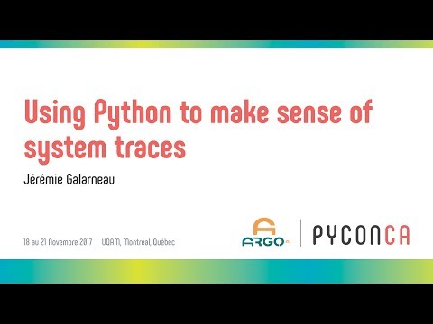 Using Python to make sense of system traces