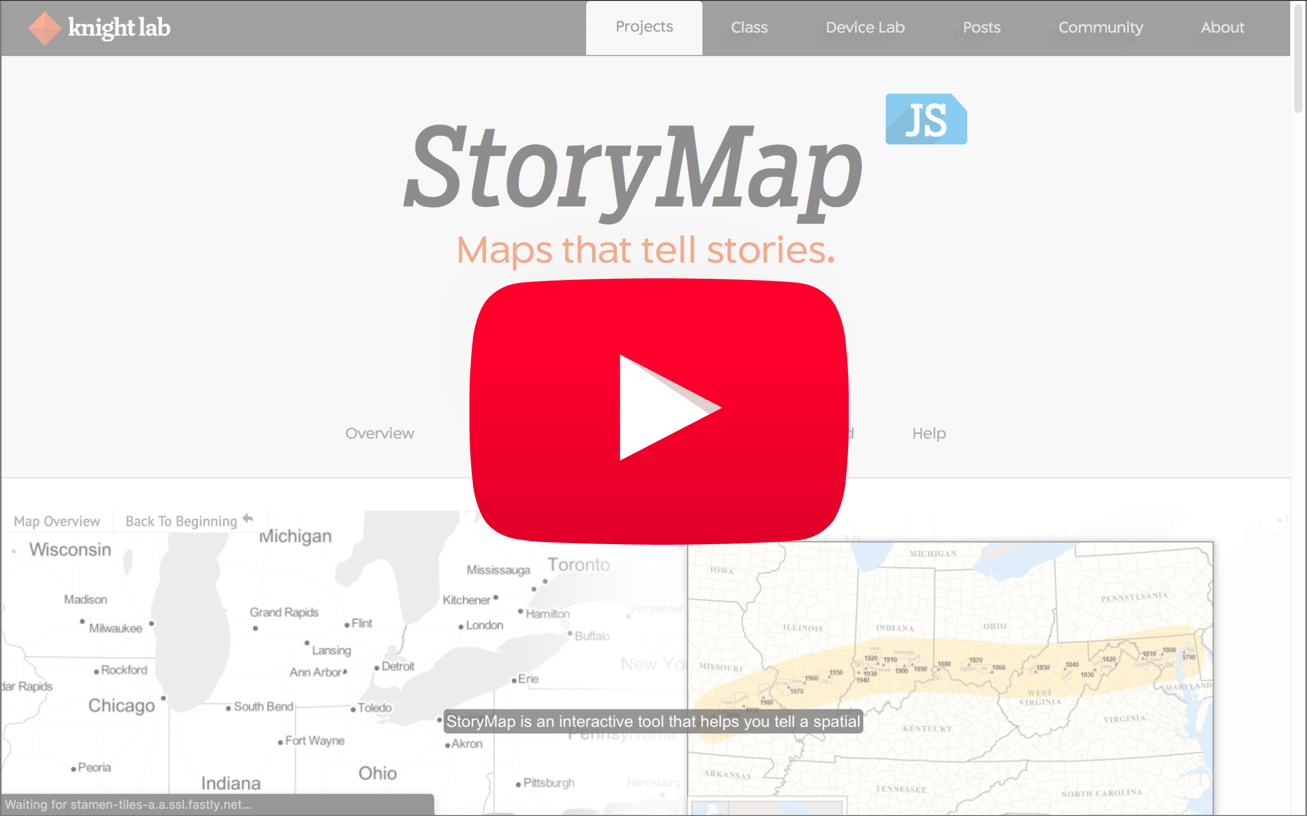 Intro to StoryMap video still