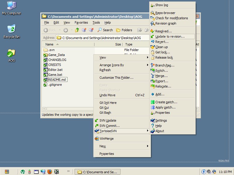 TortoiseSVN repository context menu, TortoiseSVN collection