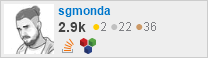 profile for sgmonda on Stack Exchange, a network of free, community-driven Q&A sites
