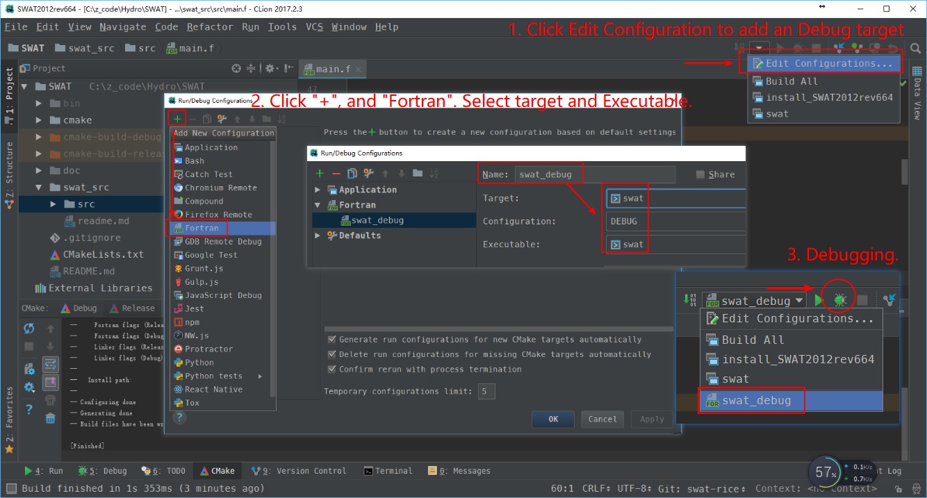 Debugging by Fortran plugin with GDB support