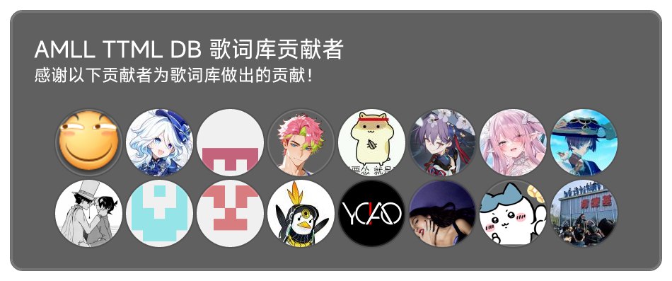 贡献者头像画廊，点击可查阅