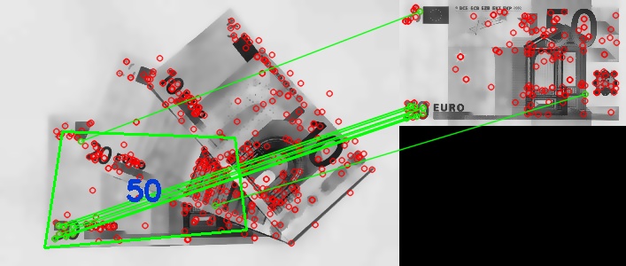 Fig. 5 - Detection of overlapping banknotes