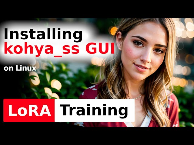 Stable Diffusion how to install kohya-ss GUI for LoRA training on Linux