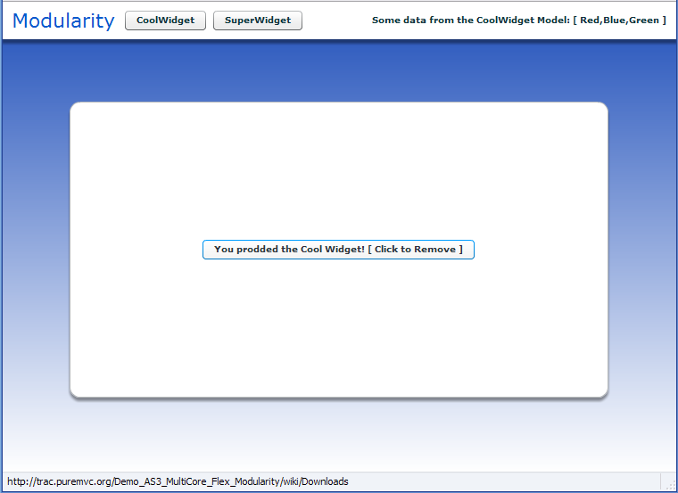 PureMVC AS3 Demo: Modularity