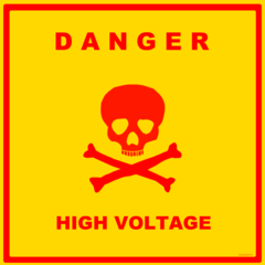 danger of death warning sign