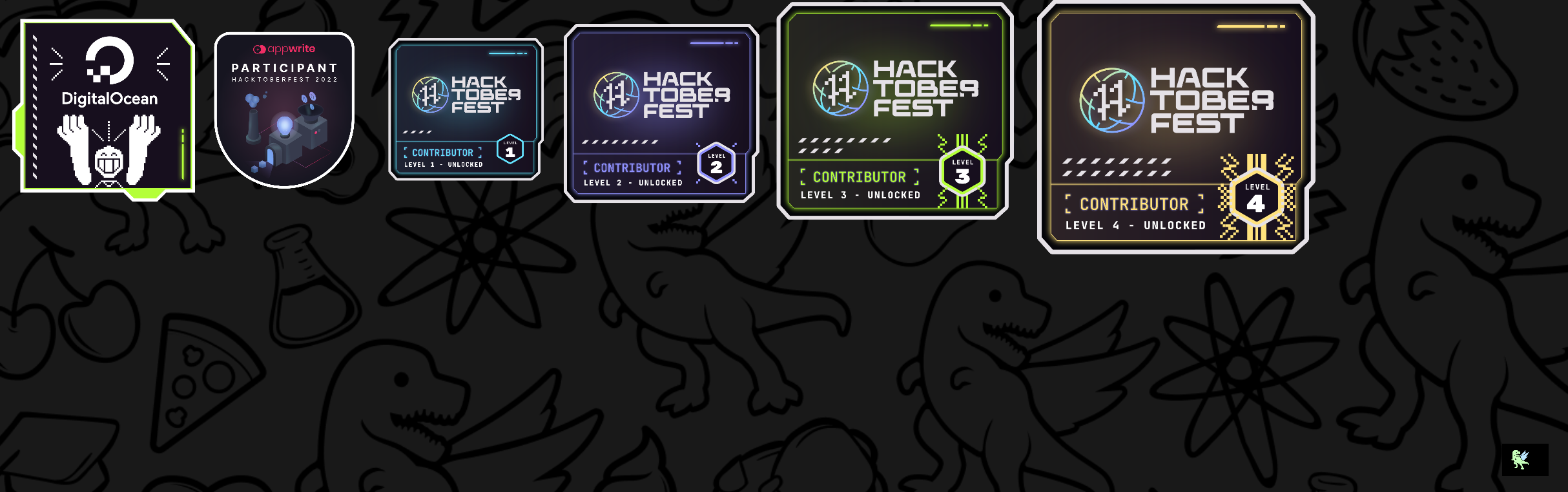 An image of @anshul137's Holopin badges, which is a link to view their full Holopin profile