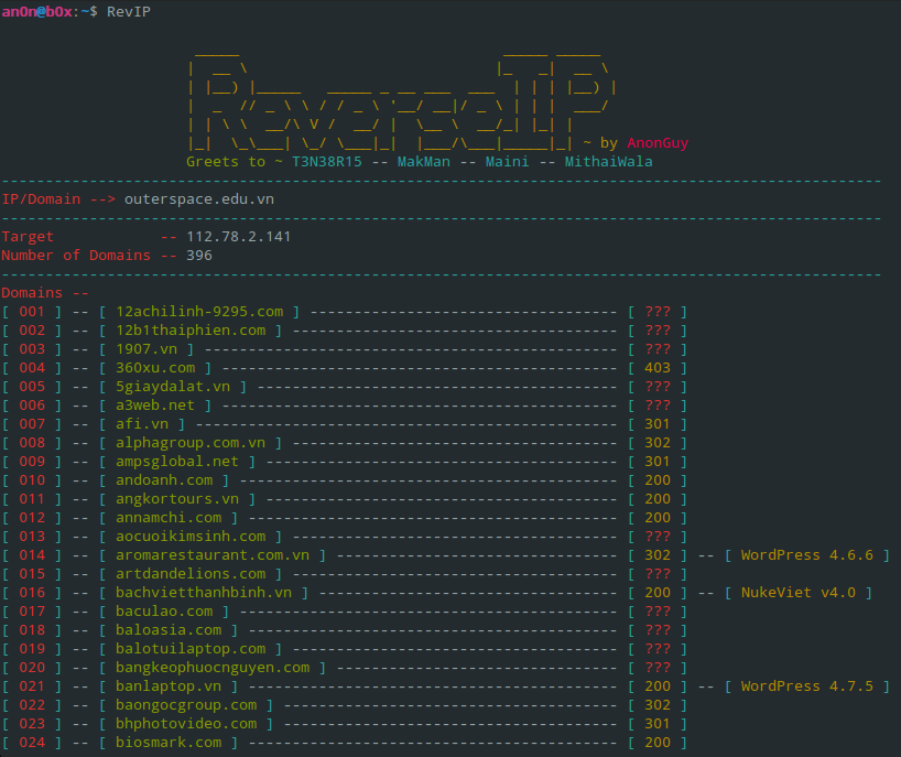 Reverse ip lookup discount