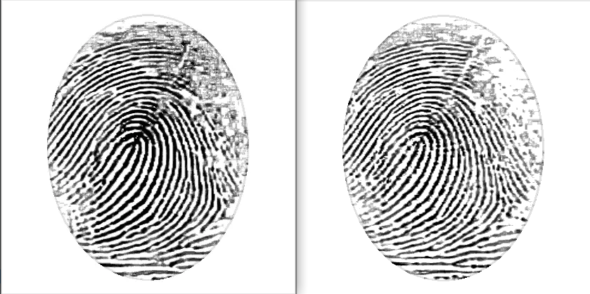 Touchless fingerprints