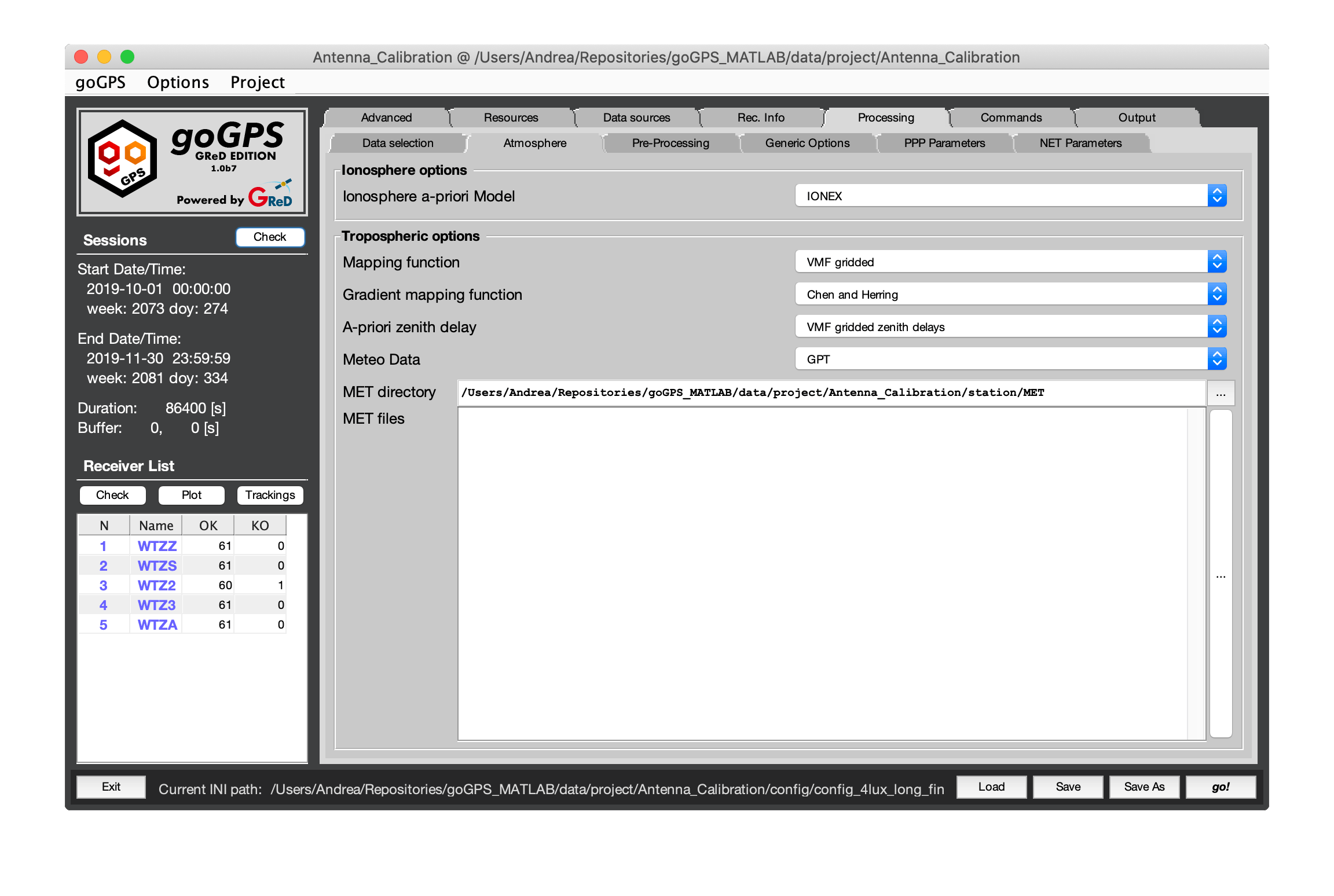 goGPS Atmosphere