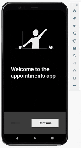 Demo of the appointments app