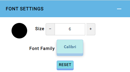 Font Settings