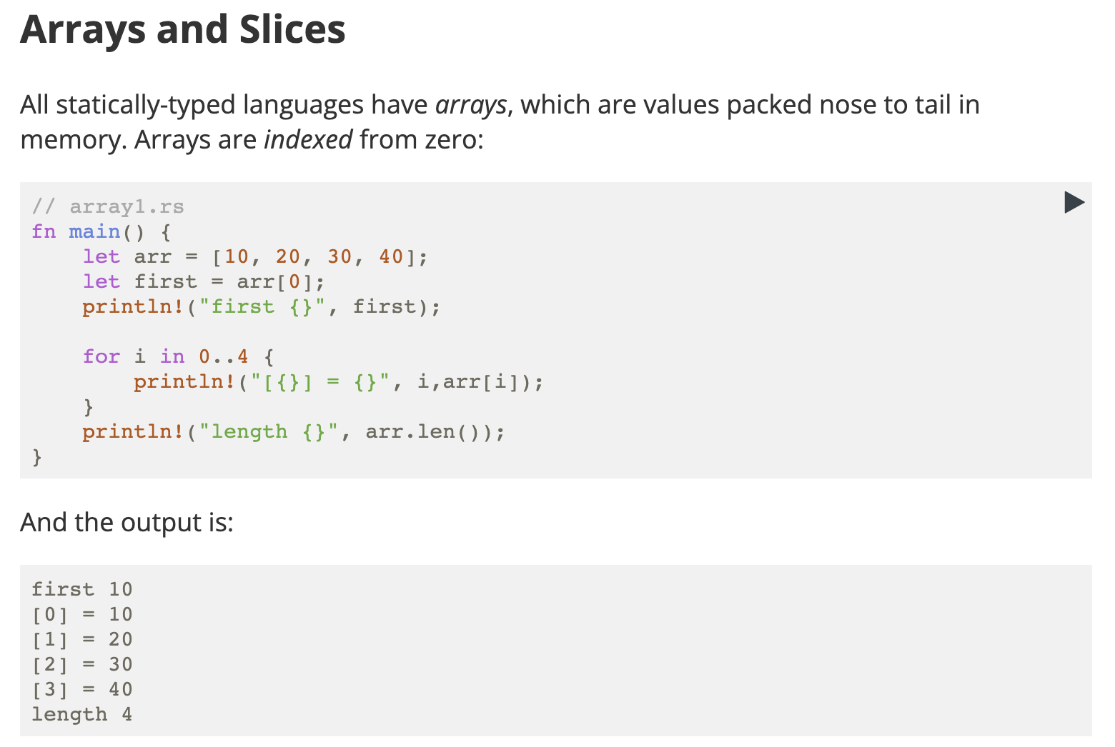 Arrays