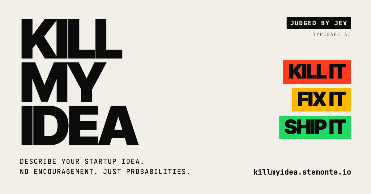 Kill My Idea
