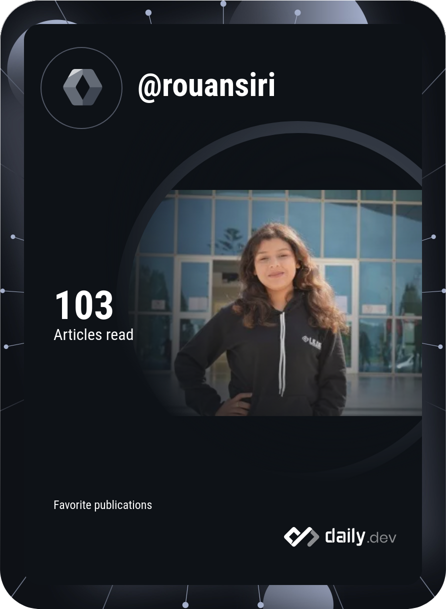 Roua Nsiri's Dev Card