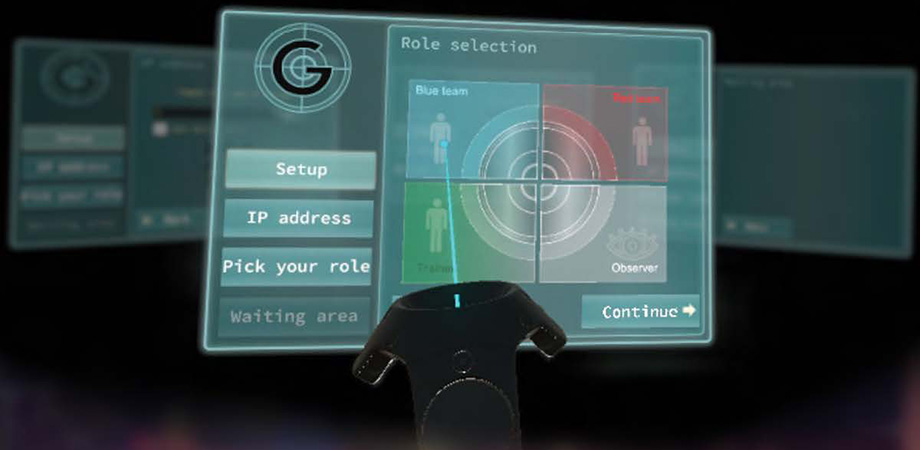 In-VR user interface