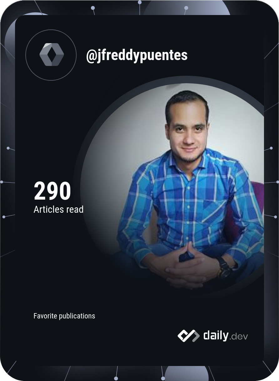 Jhon Freddy Puentes's Dev Card