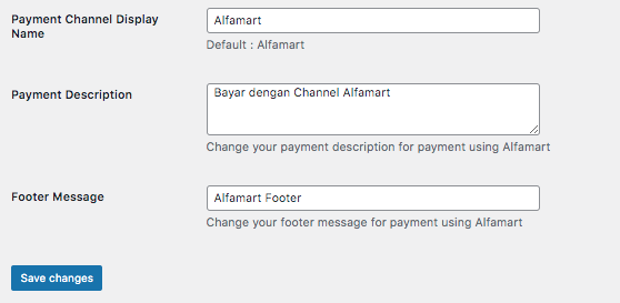 Alfamart O2O Configuration Details