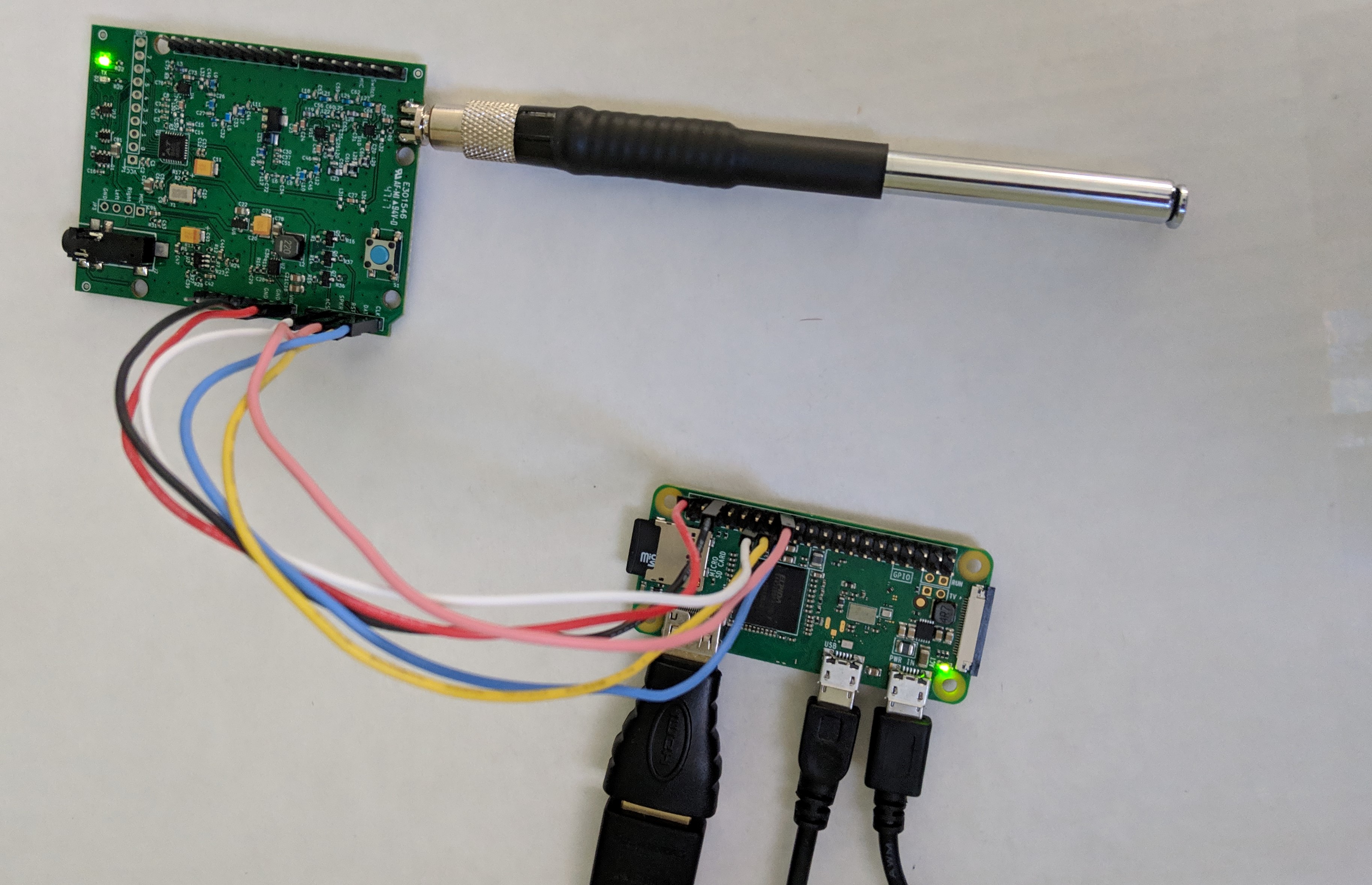 Connections from HamShield to RPi0