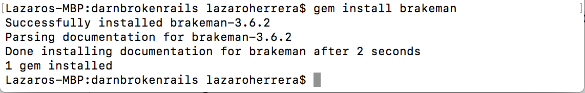 Install Brakeman