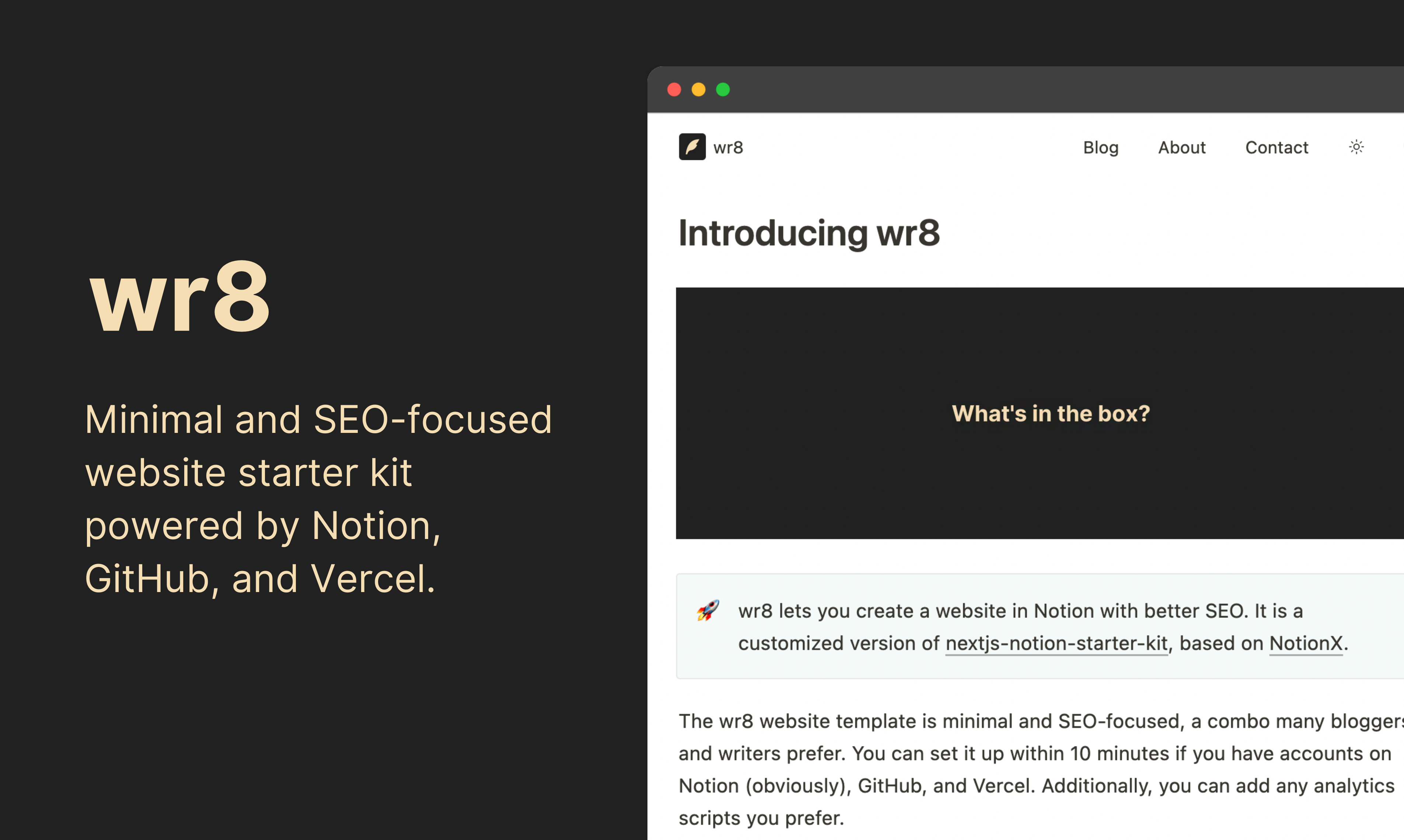 wr8.in landing page