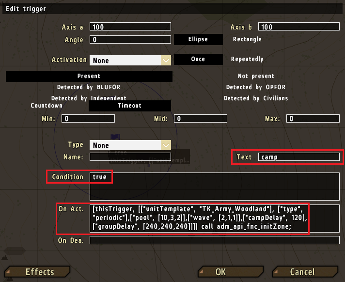 Basic camp configuration