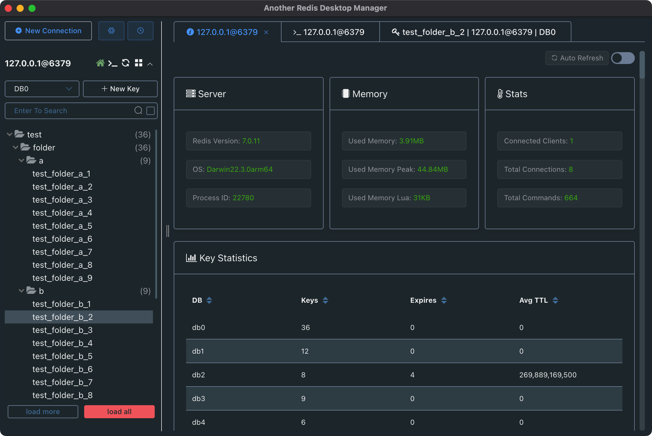 redis status dark