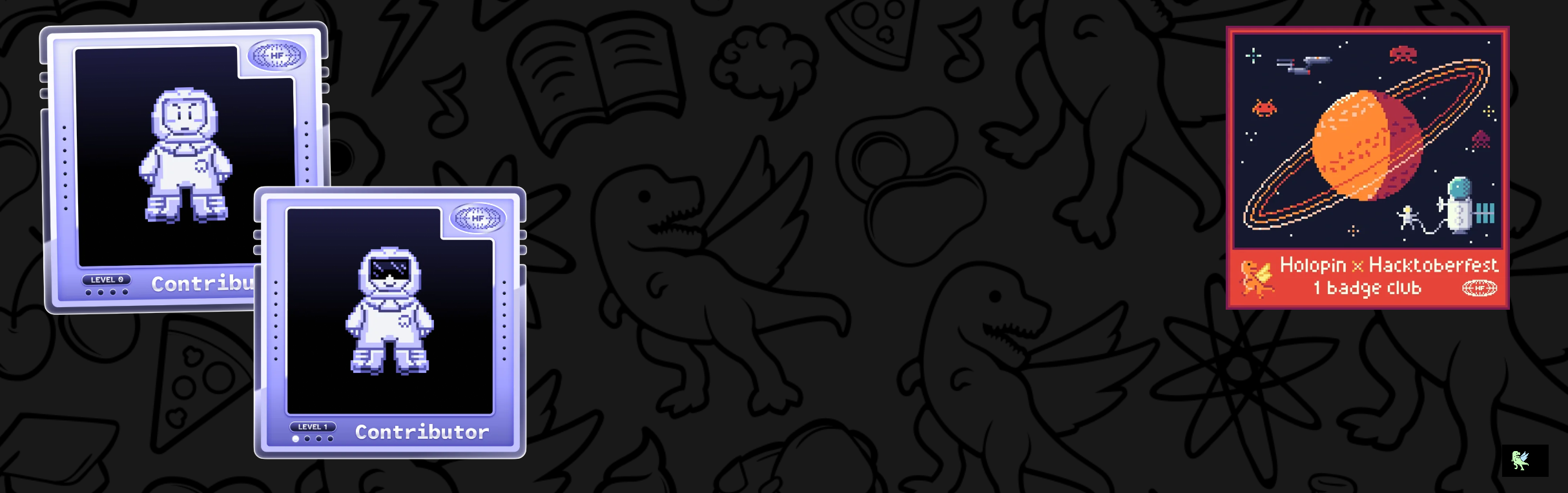 An image of @martinoywa's Holopin badges, which is a link to view their full Holopin profile