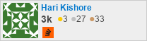 profile for kishore on Stack Exchange, a network of free, community-driven Q&A sites
