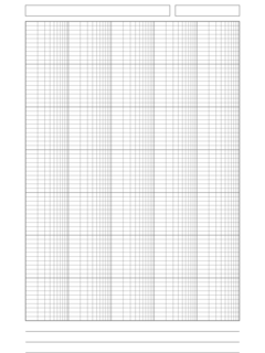 Semilogarithmic grid, portrait