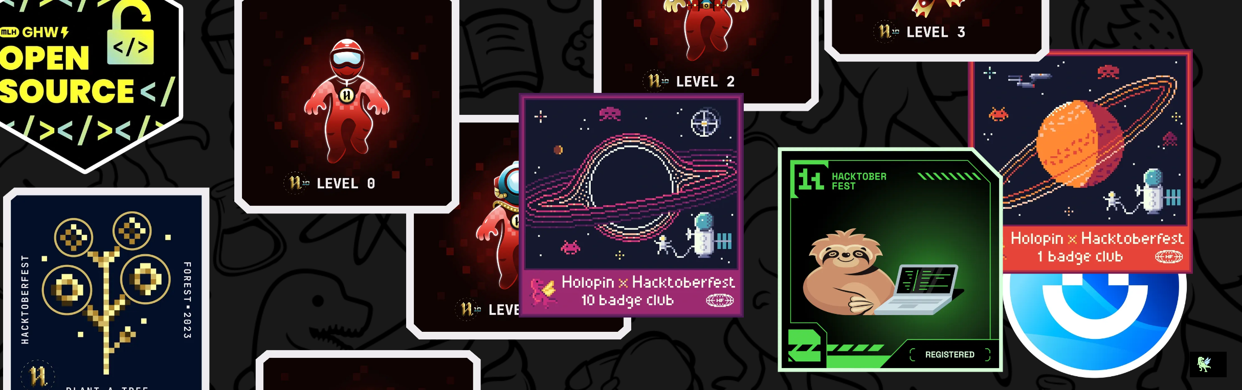 An image of @srujithchaithanya1's Holopin badges, which is a link to view their full Holopin profile